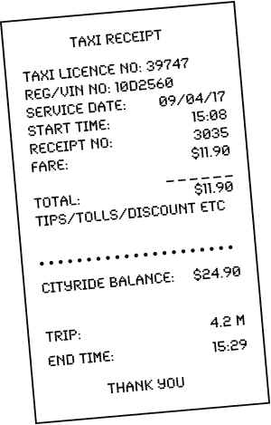 Image of receipt