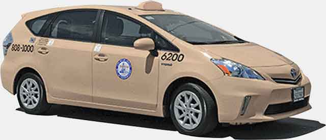 City of LA Permitted Taxicab Image of City of LA Permitted Taxicab