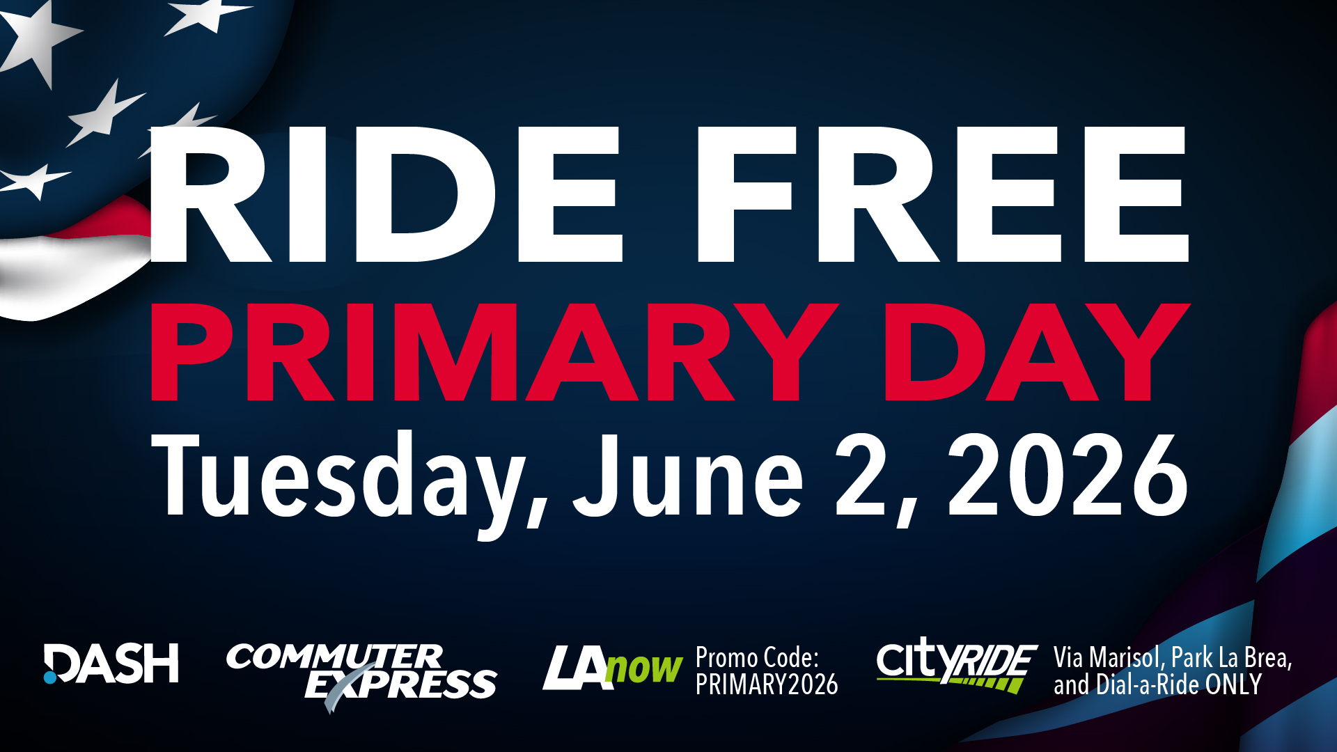 LADOT Transit Offers Free Rides for Primary Election Day June 2, 2026
